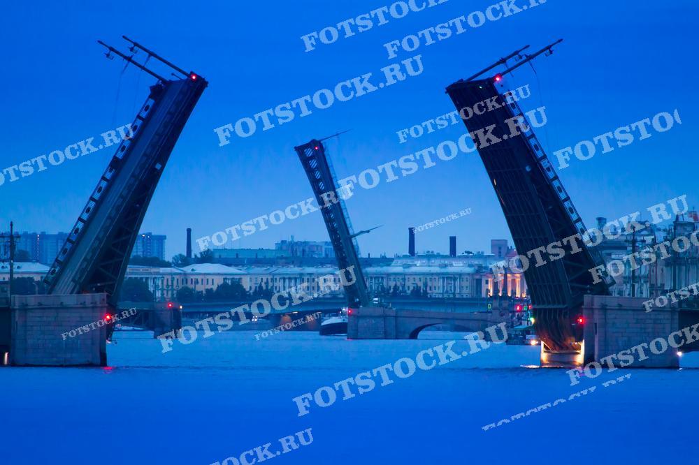 Эта фотография запечатлела магический момент развода мостов на реке Неве в Санкт-Петербурге. 
Этот снимок идеально подходит для туристических проспектов, культурных изданий и любителей городской фотографии.